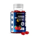 Vitamatic Sugar Free Melatonin 60 מ"ג - 60 חניכיים צמחוניות - תוסף non-Habit