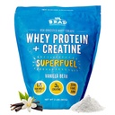 B.rad Superדלק - Grass Fed Whey Protein Isolate Boosted with Creatine | Farm-Fresh, Easy-to-Digest, Clean Ingredients