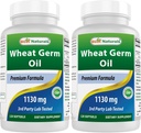 Best Naturals חיטה גרם שמן 1130 מ"ג 120 Softgels (Pack of 2)