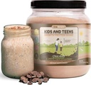 TruHeight Growth חלבונים שקד (Chocolate Milk Flavor, Whey) Natural Growth & Development אבקת חלבון לילדים ובני נוער - עלייה במשקל משקאות - Endorsed על ידי רופאי ילדים, Picky Eater ויטמין, Ages 4.