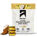 100% בהיר אבקת חלבון Whey - פוסט עבודהout Whey חלבון Isolate, Zero A מלאכותי Flavors & Sweeteners, Gluten Free, 5.5g BCAA, 2.1g Leucine, Essential Amino Acids, Pineapple קוקוס, 20  המשרתים  המשרתים , 20  המשרתים.