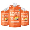 מעצב בריאות חלבון Smoothie, פירות אמיתיים, 12g חלבון, Low Carb, Zero הוסיף סוכר, Gluten-Free, non-GMO, No Artificial Colors or Flavors, Tropical, 12 Count Count