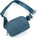 ODODOS Unisex Mini Belt Bag עם Fitable Small Fanny Pack for Workout Travel Hiking, Blue Blue Blue