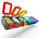 Fullicon Weekly Pill Productionser 7 Day Ultra Moisture ו- Spill Proof Pill Box, Large Medicine Case with Secure Buckle, קומפקטית Travel Pill Container for Pill, הויטמינים והדגים (Rainbow Black)
