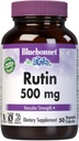Bluebonnet Nutrition Rutin 500 מ"ג (Sophora Japonica) Antioxidant Bioflavonoid עבור תמיכה וחילונית * טבעוני, Gluten-Free, Soy-Free - Plant-based Rutin Supplement - 50 קפסולות ירקות