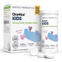 OraTicx Kids Dental Probiotics for Anti-Cavity + שיניים בריאות וחניכיים, 8 מיליארד CFU Probiotics לבריאות הפה, Yogurt Flavor 1-PK