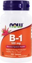 Now Foods ויטמין B-1 (Thiamine), 100 טבליות / 100 מ"ג (Pack of 2)