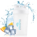 Prodigy Nutrition Labs Premium Shaker Bottle Perfect for Protein Shakes and Pre Workout -14 Ounce (לבן)