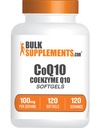 BulkSupplements.com CoQ10 100 מ"ג Softgels - Coenzyme Q10 100 מ"ג תוספת עבור בריאות הלב - Gluten Free, 1 Softgel לשרת, 120 הרוזן (Pack של 1)