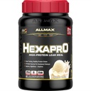 AllMAX HEXAPRO, French Vanilla - 2 lb - 25 גרמים של חלבון Per המשרת - 8-Hour Sustained שוחרר - Zero Sugar - 21 משרתות