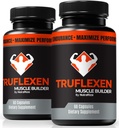 NutraRize (2 Pack) Truflexen Pills, Tru Flexen שריר בונה, תוספת טבעית לתמיכה בסך הכל בריאות, Premium Performance קפסולות, רשמי True Flexen ביקורות (120 קפסולות)