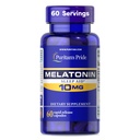 גאווה של Puritan's Pride Premium Super Power Melatonin 10mg Sleep Aid, תוספת תזונתית עבור Sound, Restful ו- Longer Sleep Support, 2 חודשים אספקת, 60 קפסולות שחרור מהירות