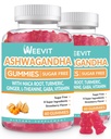 Ashwagandha Gummies עם ויטמין D עבור נשים וגברים, Ashwagandha Gummy עם אבקת שורש Maca שורש; אורגני אשווה חניכיים עבור Boost Energy