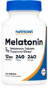 Melatonin 12 מ"ג, 240 טבליות - 12mg Per לשרת, non-GMO, Gluten חינם
