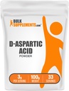 BulkSupplements.com D-Aspartic Acid אבקת D-Aspartic Acid תוספת עבור גברים, Amino Acid - Pure &ten חינם, 3g לכל המשרת, 100g (3.5 oz) (Pack of 1) (Pack of 1)