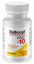 MediNatura ReBoost Zinc +10 MAX Cold & Flu Symptom הקלה מהירה-Acting, Non-Drowsy Natural Soothing Homeopathic Helps Relieve Whole Body Discomfort, Cough, Fatigue, ההשתתפות - לימון - 60 טבליות