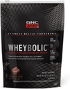 GNC AMP Wheybolic קלינית אבקת חלבון פרובאנס, 40g חלבון Whey, BCAA, Leucine, מגביר את כוח השרירים, בניין שרירים, 3rd Party Tested, שוקולד Fudge, Gluten חינם, 10 משרתות