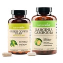 NatureWise Green Coffee Bean 800 מ"ג ו Garcinia Cambogia 180 קפסולות משקל Goals