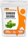 BulkSupplements.com Genekgo Biloba אבקת - מ ג'ינקגו Biloba Leaf, Antioxidant Source, Herbal Supplement - Gluten Free, 200 מ"ג למשרת, 1kg (2.2 lbs) (Pack of 1)