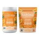 Ultima Replenisher Electrolyte אבקת לשתות Mix Bundle - סוכר חינם - כתום, 90 משרת Canister ו 20 Stickpacks - 6 אלקטרוליטים ומינרלים - Keto Friendly, טבעוני, non-GMO