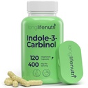 LongLifeNutri Indole 3-Carbinol 400 מ"ג - 120 קפסולות Vegeterian, 4 Monteh אספקה, תוספת אורגנית עבור איזון הורמונלי ובריאות סלולרית, מעבדה נבדקה, מיוצר בארה"ב