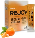 Rejoy - Electrolyte אבקת Packets, 10 Sticks - hydrotion Drink Supplement - Sugar Free, Keto ו- Paleo Friendly, טבעוני, Non-GMO, Easy Open Single-משרתת Stick (Tangerine)