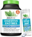Zenwise Health Digestive Enzymes and Peppermint Chewable- Digestive Enzymes, Probiotic Multi Enzymes with Probiotics לנשים וגברים בקפסולות ו- Convenient Chewable Peppertmint