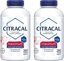 Citracal - Calcium Citrate עם ויטמין D3 - 2 בקבוקי בקבוק, 280 Caplets