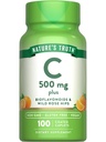 האמת של הטבע ויטמין C עם Rose Hips ו Bioflavonoids | 500 מ"ג | 100 קפסולות | טבעוני, non-GMO & Gluten Free