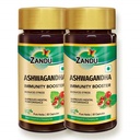 Zandu Ashwagandha כמוסות (120 veg caps), פורמולה עם פלטים טהורים של Ashwagandha, Immunity Booster, for Natural Body Strength, Stress Buster (Pack of 60 x 2)