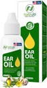 שמן אוזניים אורגני עבור זיהום אוזניים - טבעי Eardrops עבור כאב אוזניים, האוזן של שחייהמר ו Wax Removal - ילדים, מבוגרים, Baby & Dog Earache Remedy - טיפות אוזניים עם מולליין, Garlic מיוצר בארה"ב (0.5 Oz)