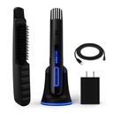 הקרב הדובדבן X - Heated Beard Brush + Beard Straightener for Men - Cordless Beard Brush & Straighting Comb - Rechargeable, 3 הגדרות חום, Micro-Fibre Protective Op Included