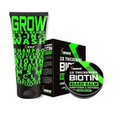 Beard Growth Kit W / 2X Thicking Biotin Beard Balm for Men & Mustache Wax + GROW 11-in-1 Mens Shampoo & Conditioner (Hair growth Shampoo for Men w/Biotin) - פורמולה באמריקה