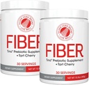 Tino High סיבים אבקת - non-GMO, Pre-Biotic, Water Soluble, Digestive Friendly, אבקת Mix - Add to Water, Juice, Shakes, Cereal & More (2 Canisters - 15.9 Oz.