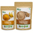 OrganIC ZING Shatavari 454g & Turmeric אבקת 115g