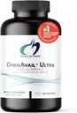 עיצובים לבריאות OmegAvail Ultra TG Fish Oil 1200 מ"ג - 1000 IU ויטמין D3, ויטמינים K1 + K2 - Triglyceride טופס אומגה 3 שמן שמן דגים עם DHA /EPA - No Fishy Aftertaste (120 Softgels)
