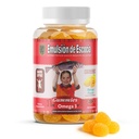 Emulsión de Escocia אומגה 3 חניכיים לילדים - עם ויטמינים A, D3, Folic Acid + Zinc, Iron & Calcium - מנגו פלפור עם No Fishy Aftertaste - Immune & Liver תמיכה - 30 חניכיים | 1-Packcium - מנגו פלפור עם No Fishy Aftertaste - Immune & Liver Support - 30 חניכיים | 1-Pack