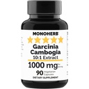 MONOHERB Garcinia Cambogia 1000 מ"ג - 90 Veg כמוסות - High Potency 10:1 לחלץ