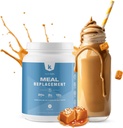 אבקת החלפת TeamKeto Meal Gluten Free Contains אבקת MCT, שמן קוקוס, אבקת חלבון whey דשא ו-100% טעמים טבעיים עבור Boost Ketosis- Low Carbs & Energy Boost- 742g- Salted Karameled קראמל