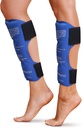 Shin Splint Ice Packs, HSA ו- FSA Eligible Reusable Hot and Cold Therapy Wrap | Leg or Calf Pain הקלה | Advanced Soft Gel Technology | Freezable and Microwavable | Running Injuries & Recovery