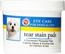 Miracle Care Tear Stain Pads, 90 Single Use Pre-Soaked Pads to Gently נקייה ו-Soothe Dog and Cat Eyes, Un Sting Formula to Improve Tear Stains and Remove Eye Debris