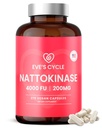 התוספת של Eve's Circle Nattokinase 4000 FU - 270 קפסולות טבעוניות - Premium Japanese Enzyme, Natural Blood Thinner, אורגני, No Stearates, non-GMO, Made in USA