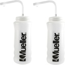 מולר Quart בקבוק w/Straw, Natural Color w / Black Letters (2-Pack)