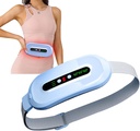 Portable Cordless Heating Pad for period Cramps, Fast Heating Pad עם 3 רמות חום ו 3 מצבי עיסוי, Back Pain Relief Menstrual Belt לנשים (כחול)