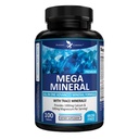 Garent Garden Mega מינרלים מורכבים עם Calcium Magnesium Zinc Potassium Boron Selenium Chromium & 72 Trace מינרלים ברזל חינם Calcium תוסף 100 גלולות
