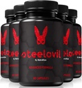 NutraRize (5 Pack) Steelovil Pills, קפסולות פלדה רשמיות עבור בריאות מקיפה, כל קפסולות טבעיות לתמיכה באנרגיה ובריאות כוללת, תצוגות תוספת פלדה (300 קפסולות)