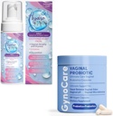Terramed Just Think Feminine Wellness Bundle: Vaginal Probiotics + Unscented Feminine Wash - תמיכה כפולה עבור pH Balance, Odor Control, Intimate Health