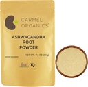 CarMEL OrganICS Ashwgandha Root אבקת 7.5 Ounce, Non GMO & Gluten חינם, טבעי, עםניה Somnifera, לא תוספת Preservatives, מקור ישיר של חקלאים הודים