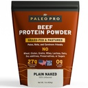 אבקת חלבון PaleoPro אבקת Grass-Fed, Pastured, כלוב-חינם חלבון Gluten & Milk Free. No Sugar, Soy, Grains או Net Carbs | Paleo & Keto Friendly - 15 משרתים (16 oz, Plain)