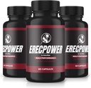 (3 Pack) ErecPower for Men, רשמי ErecPower Pills, All Natural Male Supplement, קפסולה ל- Boost Energy and Total Health, Erec Power Support for Peak Performance, ויטמין, Review (180 קפסולות)
